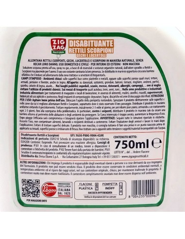 zig zag disabituante per rettili scorpioni gechi e lucertole - spray 750ml: tuttocasashop.live: pulizia e cura della casa