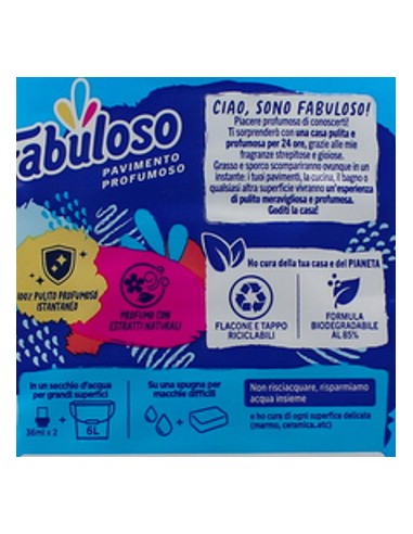 fabuloso detergente per pavimenti - 1250ml - fresco mattino: tuttocasashop.live: pulizia e cura della casa