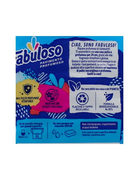 fabuloso detergente per pavimenti - 1250ml - fresco mattino: tuttocasashop.live: pulizia e cura della casa