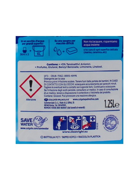 fabuloso detergente per pavimenti - 1250ml - fresco mattino: tuttocasashop.live: pulizia e cura della casa