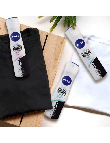 nivea deodorante spray formato maxi 200ml - black & white invisible - active: tuttocasashop.live: igiene e cura della persona