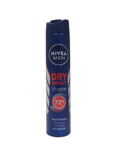 nivea deodorante spray formato maxi 200ml - for men - dry impact active: tuttocasashop.live: igiene e cura della persona