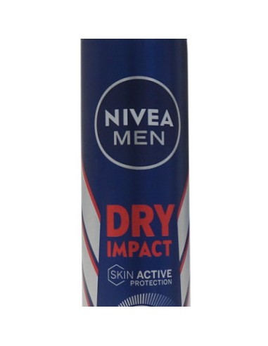 nivea deodorante spray formato maxi 200ml - for men - dry impact active: tuttocasashop.live: igiene e cura della persona