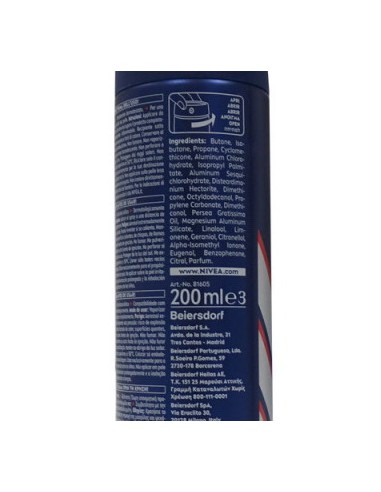 nivea deodorante spray formato maxi 200ml - for men - dry impact active: tuttocasashop.live: igiene e cura della persona
