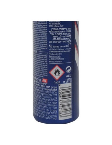 nivea deodorante spray formato maxi 200ml - for men - dry impact active: tuttocasashop.live: igiene e cura della persona