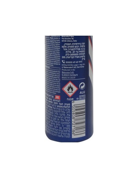 nivea deodorante spray formato maxi 200ml - for men - dry impact active: tuttocasashop.live: igiene e cura della persona