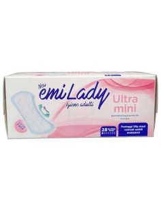 emi lady assorbenti lieve o leggera incontinenza - 28 pezzi - ultra mini: tuttocasashop.live: igiene e cura della persona