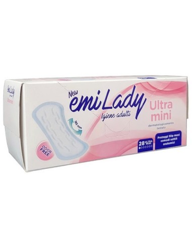 emi lady assorbenti lieve o leggera incontinenza - 28 pezzi - ultra mini: tuttocasashop.live: igiene e cura della persona