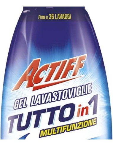 actiff gel lavastoviglie tutto in 1 - 36 lavaggi - 720ml: tuttocasashop.live: pulizia e cura della casa