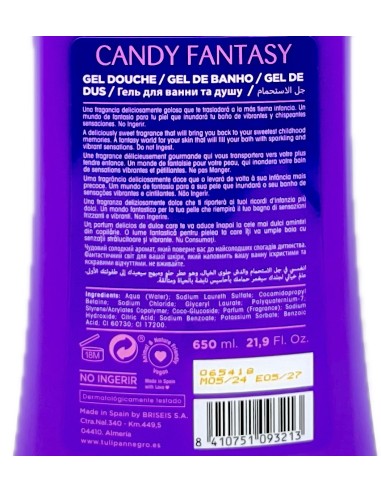 tulipan negro bagnoschiuma - 650ml - candy fantasy - dolce idratazione: tuttocasashop.live: igiene e cura della persona