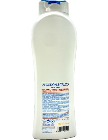 tulipan negro bagnoschiuma 650ml - cotone e talco - idratazione e morbidezza: tuttocasashop.live: igiene e cura della persona