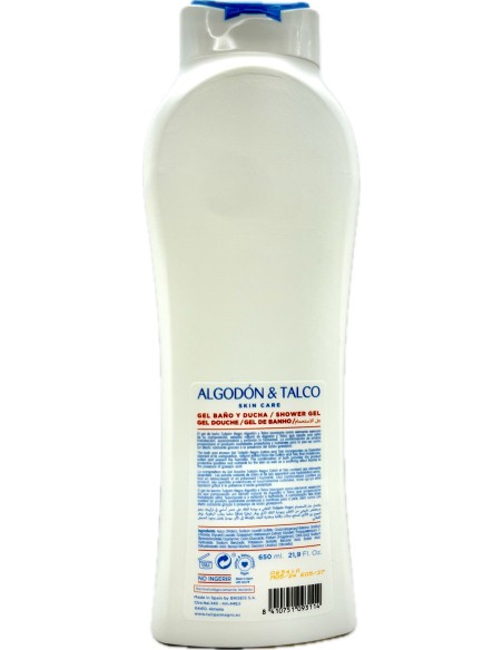 tulipan negro bagnoschiuma 650ml - cotone e talco - idratazione e morbidezza: tuttocasashop.live: igiene e cura della persona