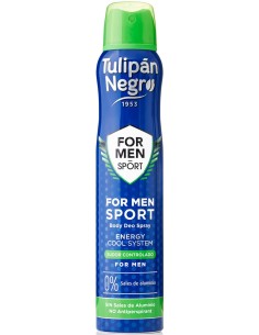 tulipan negro deodorante spray - 200ml - for men - sport: tuttocasashop.live: igiene e cura della persona