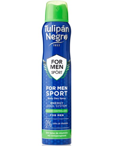 tulipan negro deodorante spray - 200ml - for men - sport: tuttocasashop.live: igiene e cura della persona