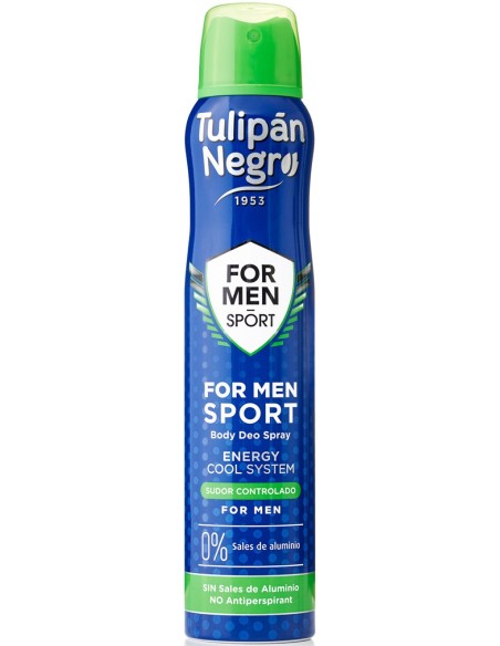 tulipan negro deodorante spray - 200ml - for men - sport: tuttocasashop.live: igiene e cura della persona