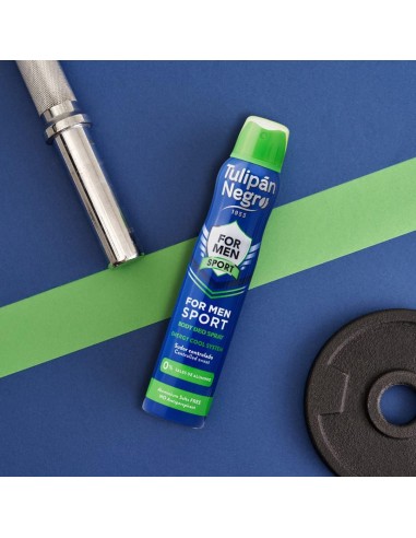 tulipan negro deodorante spray - 200ml - for men - sport: tuttocasashop.live: igiene e cura della persona