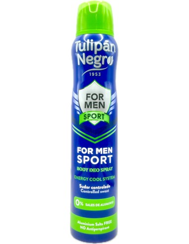 tulipan negro deodorante spray - 200ml - for men - sport: tuttocasashop.live: igiene e cura della persona