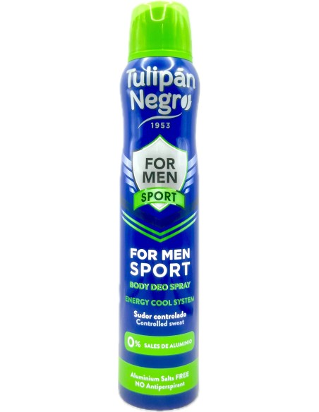 tulipan negro deodorante spray - 200ml - for men - sport: tuttocasashop.live: igiene e cura della persona