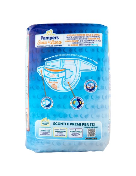 pampers sole e luna pannolini - taglia 5 junior 11-25kg - 15 pezzi: tuttocasashop.live: igiene e cura della persona