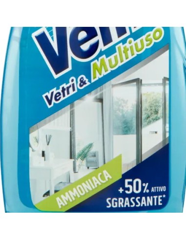 vetril detergente multiuso spray 650ml - con ammoniaca - blu: tuttocasashop.live: pulizia e cura della casa