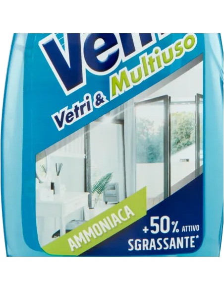 vetril detergente multiuso spray 650ml - con ammoniaca - blu: tuttocasashop.live: pulizia e cura della casa