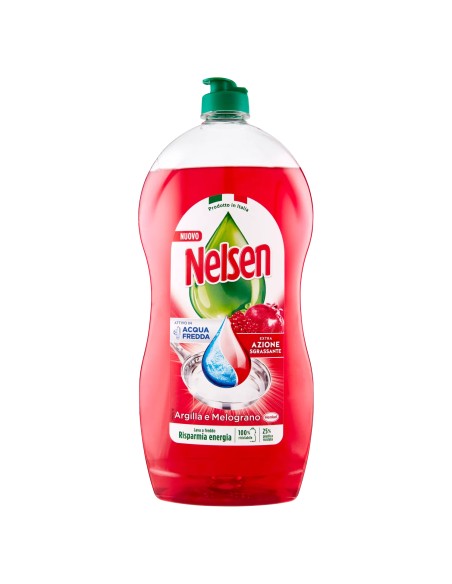 nelsen detersivo per piatti - 850ml - argilla e melograno: tuttocasashop.live: pulizia e cura della casa