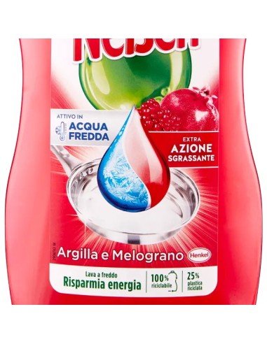 nelsen detersivo per piatti - 850ml - argilla e melograno: tuttocasashop.live: pulizia e cura della casa