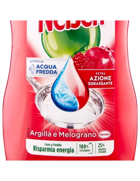 nelsen detersivo per piatti - 850ml - argilla e melograno: tuttocasashop.live: pulizia e cura della casa