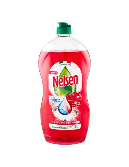 nelsen detersivo per piatti - 850ml - argilla e melograno: tuttocasashop.live: pulizia e cura della casa