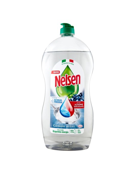 nelsen detersivo per piatti - 850ml - carboni attivi: tuttocasashop.live: pulizia e cura della casa