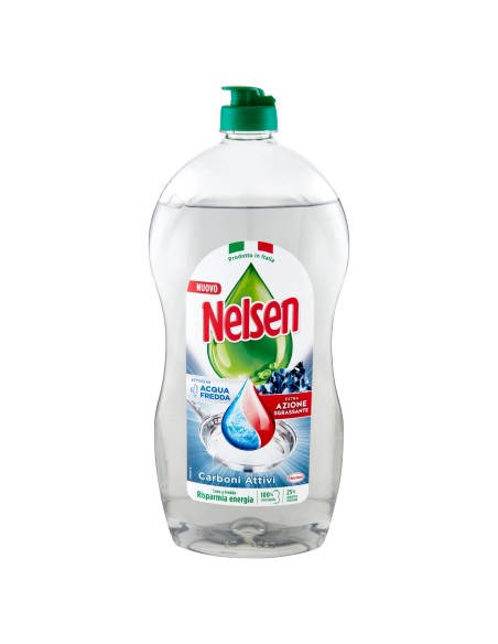 nelsen detersivo per piatti - 850ml - carboni attivi: tuttocasashop.live: pulizia e cura della casa
