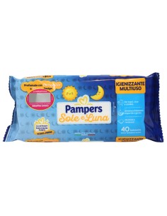pampers sole&luna salviettine umidificate baby - 40 pezzi: tuttocasashop.live: igiene e cura della persona