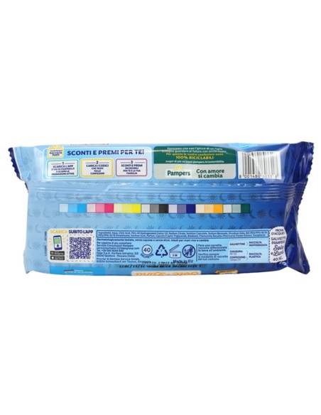 pampers sole&luna salviettine umidificate baby - 40 pezzi: tuttocasashop.live: igiene e cura della persona