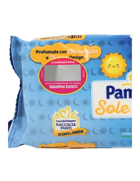 pampers sole&luna salviettine umidificate baby - 40 pezzi: tuttocasashop.live: igiene e cura della persona