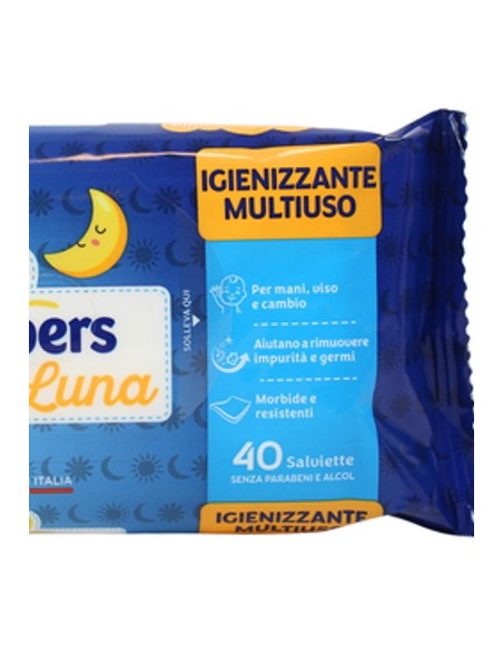 pampers sole&luna salviettine umidificate baby - 40 pezzi: tuttocasashop.live: igiene e cura della persona