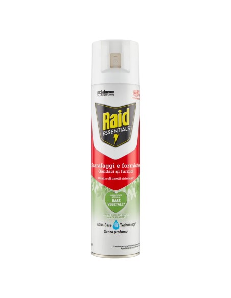 raid essentials insetticida scarafaggi e formiche - 400ml - a base vegetale: tuttocasashop.live: pulizia e cura della casa
