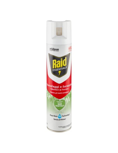 raid essentials insetticida scarafaggi e formiche - 400ml - a base vegetale: tuttocasashop.live: pulizia e cura della casa