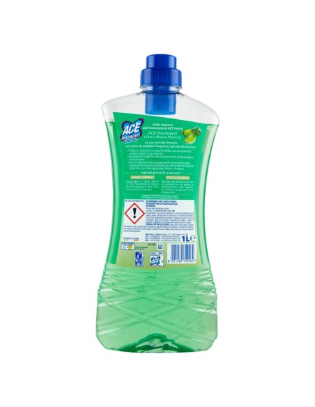 ace pavimenti igienizzante - 1 litro - lime e menta: tuttocasashop.live: pulizia e cura della casa