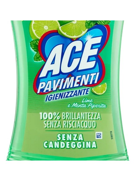 ace pavimenti igienizzante - 1 litro - lime e menta: tuttocasashop.live: pulizia e cura della casa
