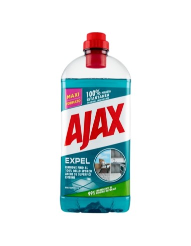 ajax pavimenti detergente liquido - 1250ml - expel - anche superfici esterne: tuttocasashop.live: pulizia e cura della casa