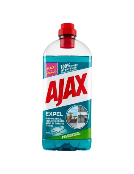 ajax pavimenti detergente liquido - 1250ml - expel - anche superfici esterne: tuttocasashop.live: pulizia e cura della casa
