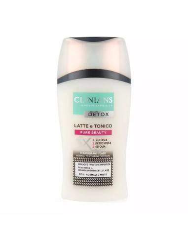 clinians detox latte e tonico 2in1 - 200ml - deterge detossifica esfolia: tuttocasashop.live: igiene e cura della persona