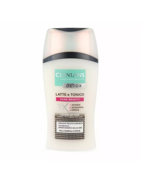 clinians detox latte e tonico 2in1 - 200ml - deterge detossifica esfolia: tuttocasashop.live: igiene e cura della persona