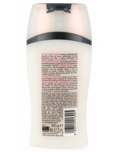 clinians detox latte e tonico 2in1 - 200ml - deterge detossifica esfolia: tuttocasashop.live: igiene e cura della persona