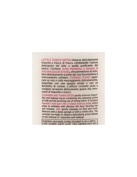 clinians detox latte e tonico 2in1 - 200ml - deterge detossifica esfolia: tuttocasashop.live: igiene e cura della persona