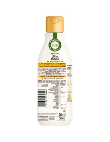 ultra dolce la maschera latte - 250ml - miele - ricostituente: tuttocasashop.live: igiene e cura della persona