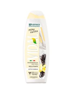 vidal bagnodoccia 500ml - vellutante - milky vanilla - latte e vaniglia: tuttocasashop.live: igiene e cura della persona