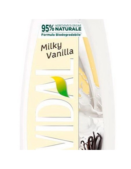 vidal bagnodoccia 500ml - vellutante - milky vanilla - latte e vaniglia: tuttocasashop.live: igiene e cura della persona