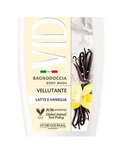 vidal bagnodoccia 500ml - vellutante - milky vanilla - latte e vaniglia: tuttocasashop.live: igiene e cura della persona