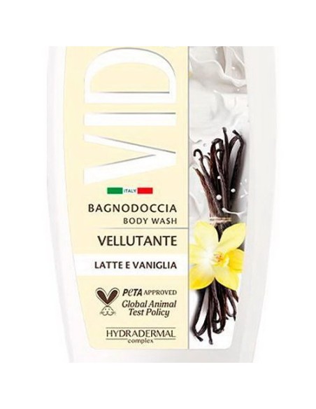 vidal bagnodoccia 500ml - vellutante - milky vanilla - latte e vaniglia: tuttocasashop.live: igiene e cura della persona
